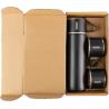 Conjunto de botella y vasos de pared doble de acero inoxidable (420ml) Herbert