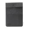 Housse pour ordinateur portable 16" en feutre recyclé et cuir de pomme