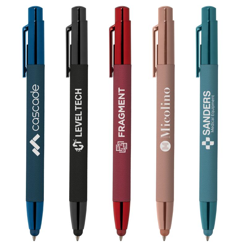 Caneta Micro Knurl Monocromática Stylus