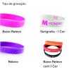 Pulseiras em Silicone Wristband (Produção)