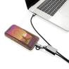 Lanyard reciclada com suporte de telefone Terra