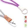 Lanyard Náutica com etiqueta de couro (Produção)