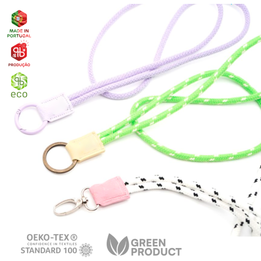 Lanyard de algodão orgânico...