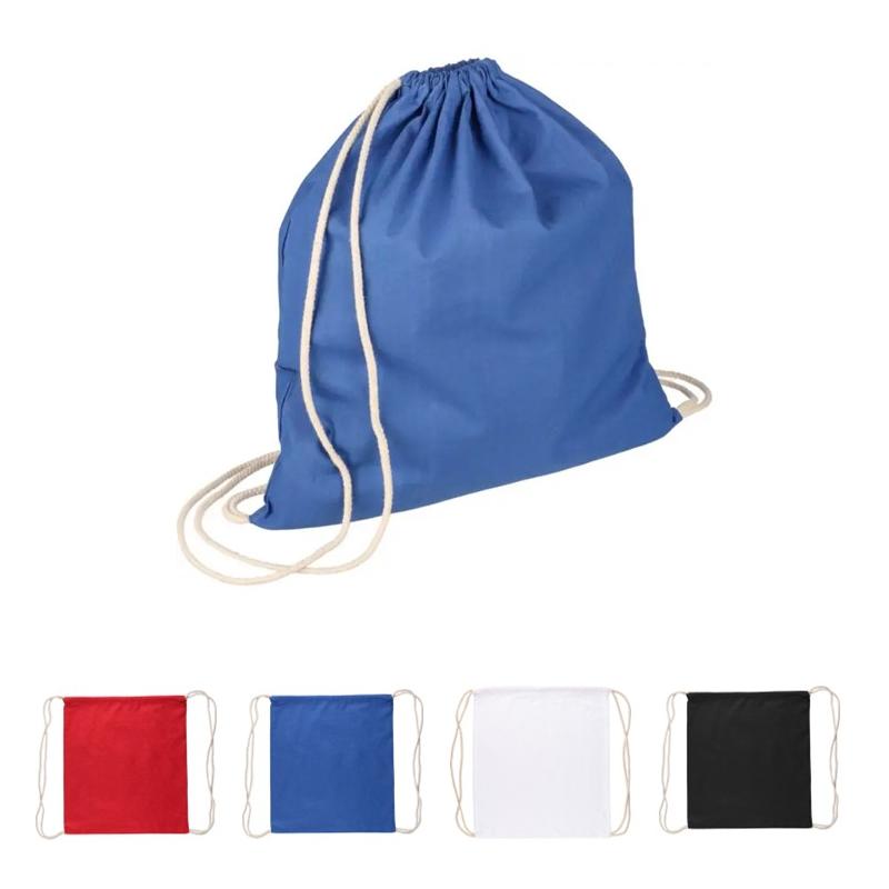 Mochila con cordón en algodón 140 g/m2 Bridget Oeko-Tex®