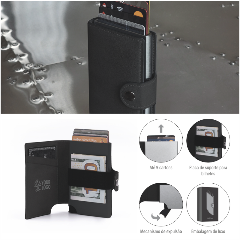 Wallet with Card Holder Wally Porto BrandCharger®