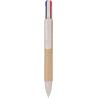 Stylo-bille à quatre couleurs en carton recyclé Deborah