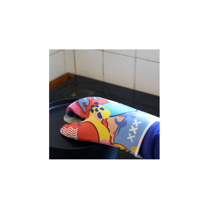 Gant de cuisine en polyester (Production)
