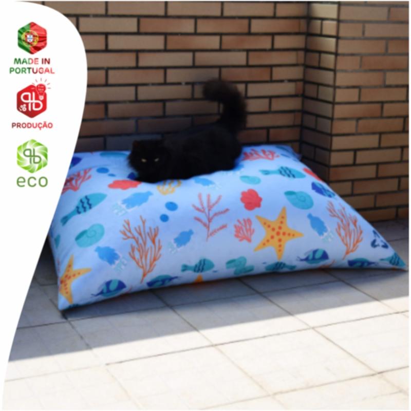 Pouf coussin 1x1,4m en polyester Rpet (Production)