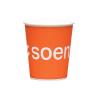 Gobelet en papier couleur pleine 250 ml (Production urgente)
