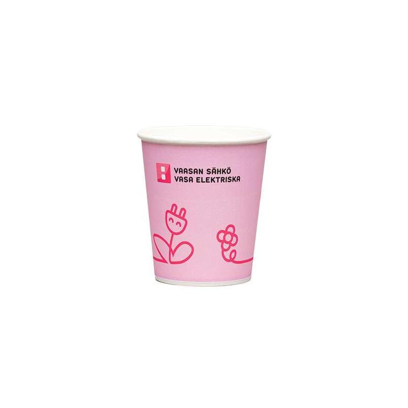 Gobelet en papier couleur pleine 250 ml (Production urgente)