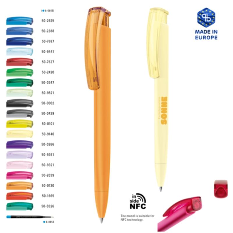 Stylo-bille triangulaire avec système NFC Trinity Uma®
