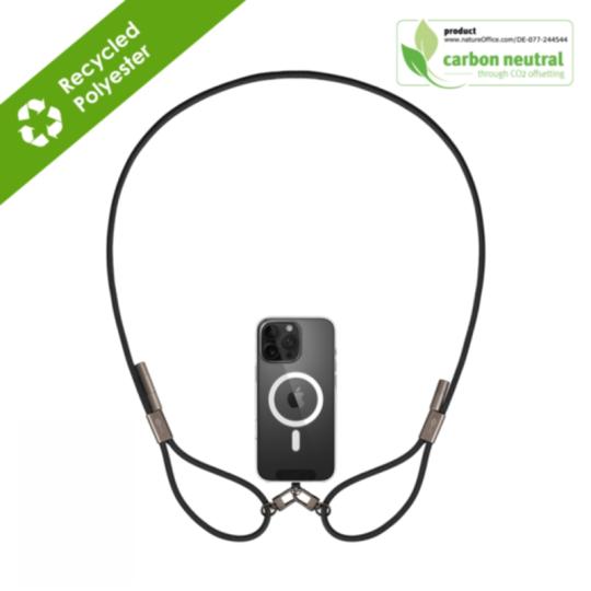 Lanyard RPET avec câble de...