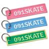 Keyring with embroidered label (Production)