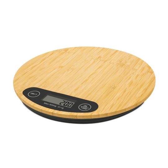 Balanza De Cocina Bambú