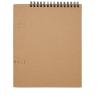 Bloco de Notas de Capa Mole A5 com Espiral e Conjunto de Lápis de cera Doodle