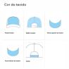 Boné trucker de poliéster com 5 painéis (Produção)