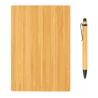 Conjunto de cuaderno y bolígrafo A5 Bambú