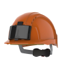 Casque de sécurité EVOLite® avec porte-badge, ventilé, fermeture à crémaillère JSP®