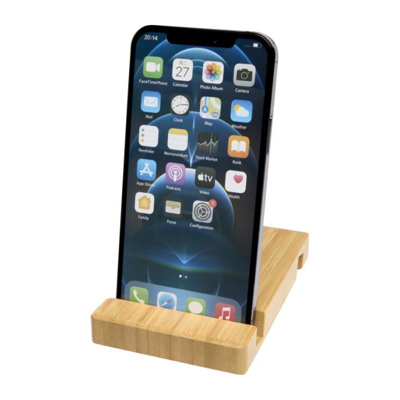 Support de téléphone et tablette à 2 angles en bambou Bubup Unbranded®