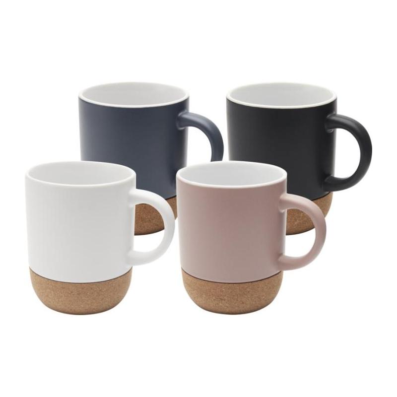 Taza de cerámica de 300 ml con detalles en corcho y acabado mate Billie Unbranded®