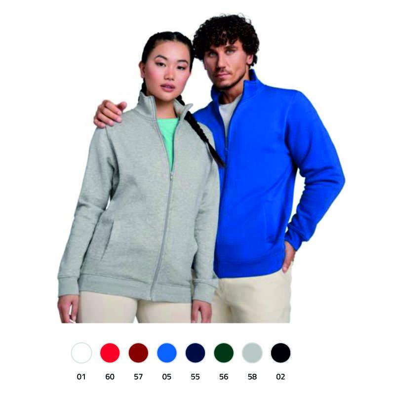Sudadera con cremallera unisex Ulan Roly®