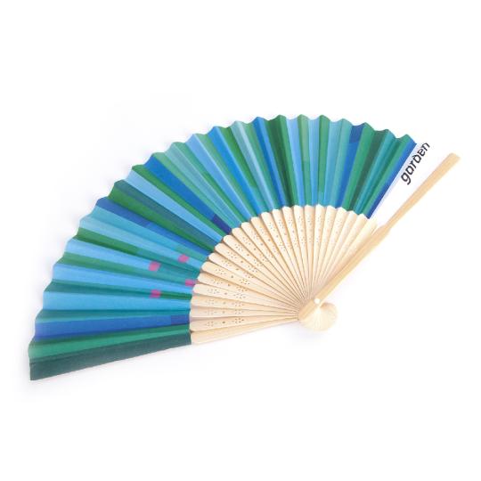 Bamboo fan with paper...