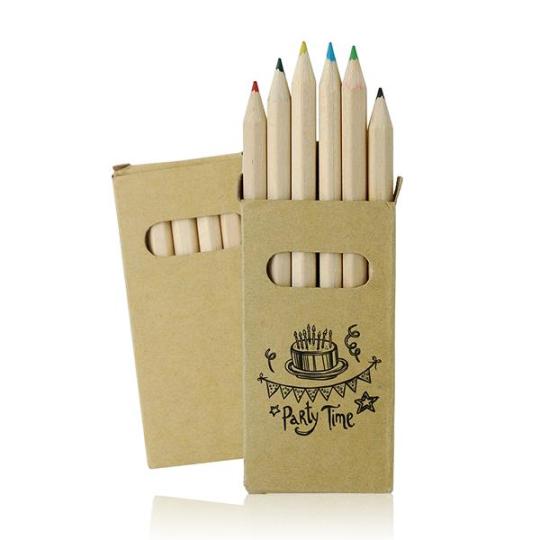 Conjunto de 6 lápis de cor...