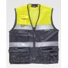Safari-type vest with reflective tapes