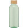 Bouteille d'eau rPET de 650 ml avec bouchon en bambou Strom