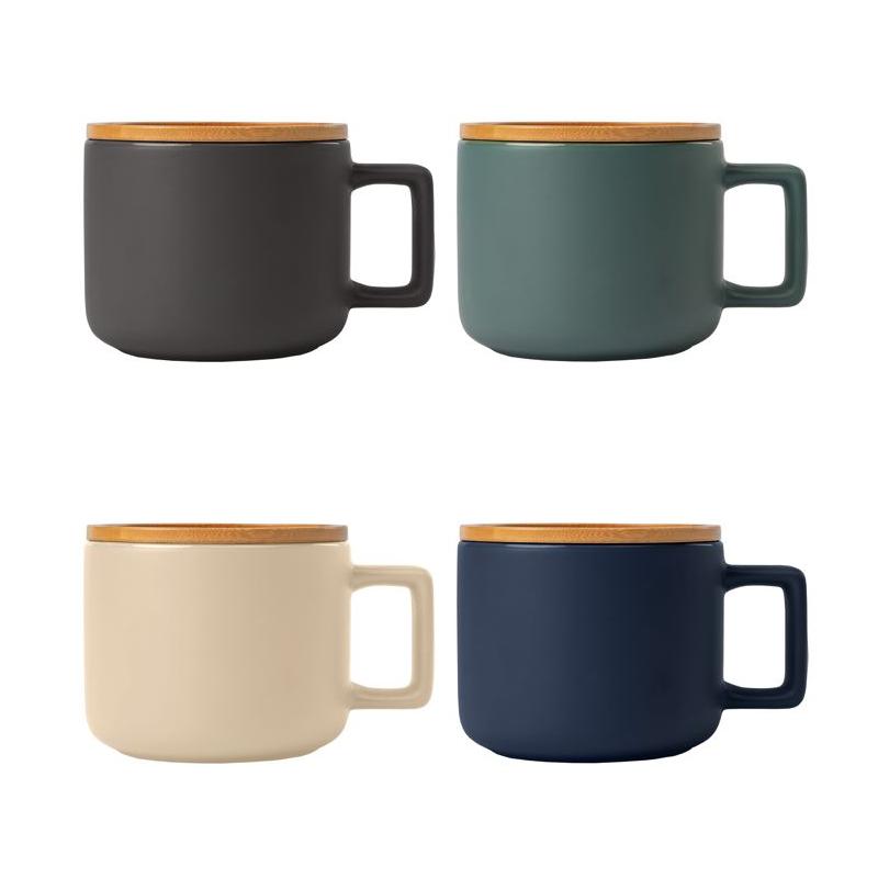 Ceramic mug 355 ml with bamboo lid Café Virtuoso