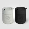 295 ml matte ceramic and silicone mug with Obsidian lid