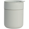 295 ml matte ceramic and silicone mug with Obsidian lid