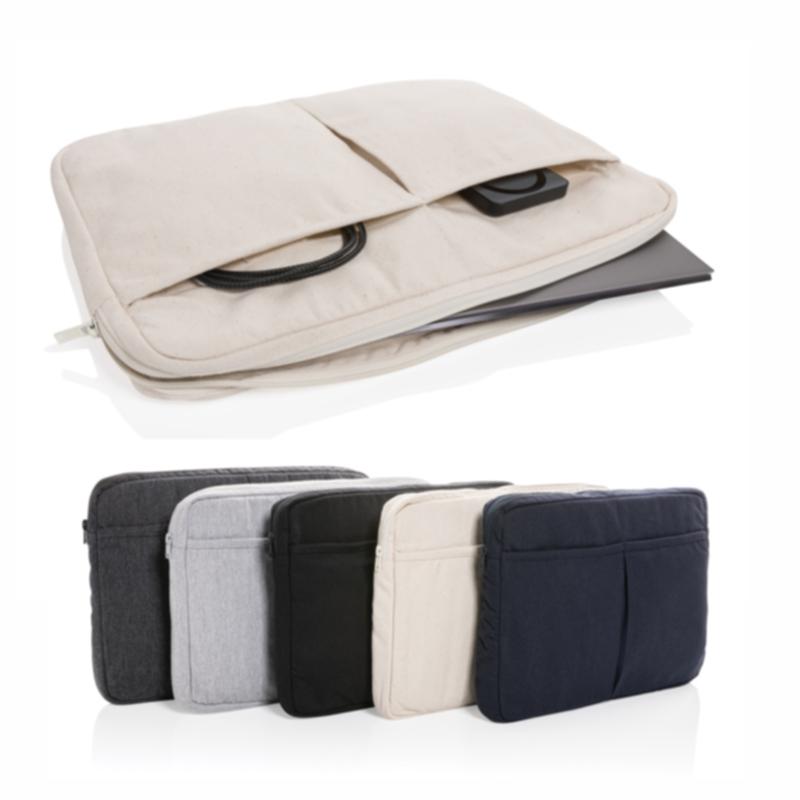 Housse pour ordinateur portable 15,6'' en coton recyclé Laluka AWARE™