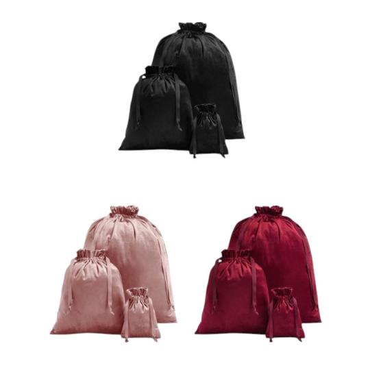 Saco de oferta em veludo S