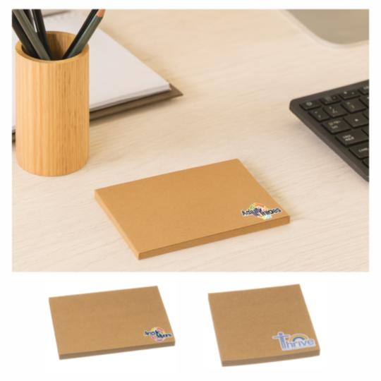 Post-its in kraft paper...