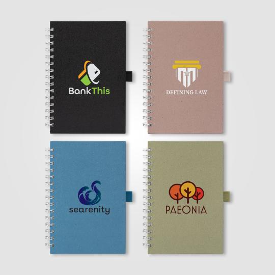Caderno espiral de papel...