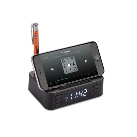 Alarm clock with inductive...