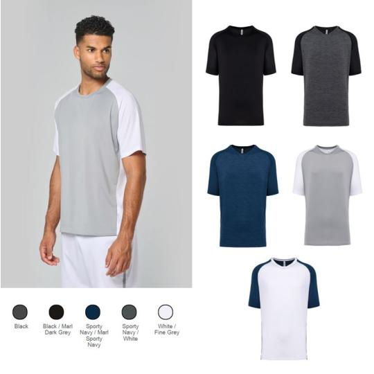 Camiseta de pádel bicolor...