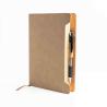 A5 Notepad with soft RPU cover and Softnote ballpoint pen holder