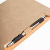 Bloco de Notas A5 com capa em RPU suave e suporte para esferográfica Softnote