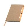 Bloc-notes A5 avec couverture en RPU doux et support pour stylo-bille Softnote