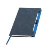 Bloco de Notas A5 com capa em RPU suave e suporte para esferográfica Softnote