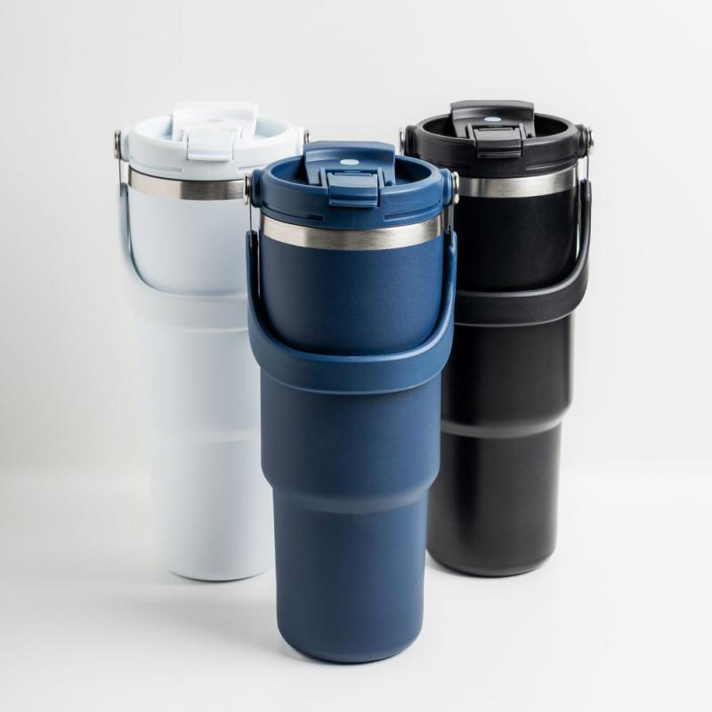 Copo térmico de 900ml em aço inoxidável DuoSip