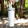 900ml thermal cup in stainless steel DuoSip