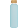 Bouteille en verre borosilicate givré de 590 ml avec couvercle en bambou Lucerne