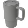 Caneca em cerâmica de 450 ml com tampa de plástico Carter