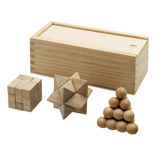 3-piece wooden puzzles...