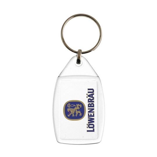 Acrylic rectangular keyring...