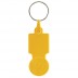 Plastic keychain with 0.50 token for trolley Key50