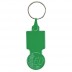 Plastic keychain with 0.50 token for trolley Key50